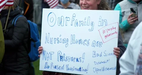 Protestors gather to demand the re-opening of the state during COVID-19 動画素材 131289869