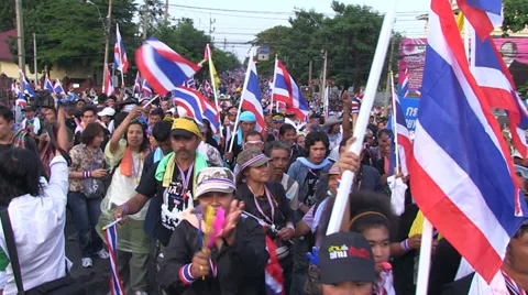 PROTESTORS MARCH UPRISING CROWD DEMONSTRATION Stock Footage 38039237
