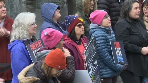 Protestors Scream For Equality Video stock 102916939