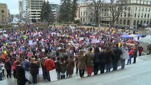 Protestors Scream At Equality Protest 1 Stock Footage 102916824
