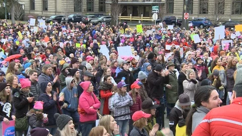 Protestors Scream At Equality Protest Stock Footage 102916883