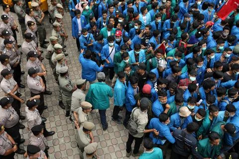 Protests against changes to the criminal code laws in Indonesia, Banda Aceh - 26 Stock Photos