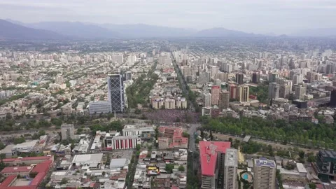 Protests in Chile Video stock 135215949