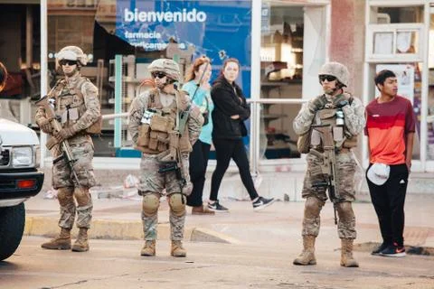 Protests in Chile Stock-Fotos