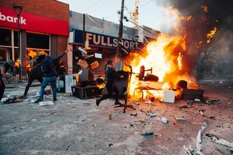 Protests in Chile Stock Photos