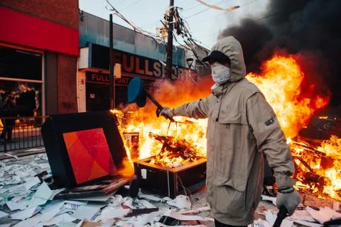 Protests in Chile Stock Photos