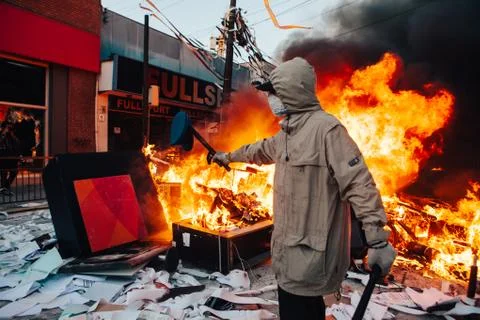 Protests in Chile Stock Photos