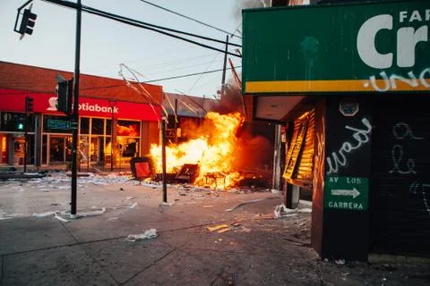 Protests in Chile Stock Photos