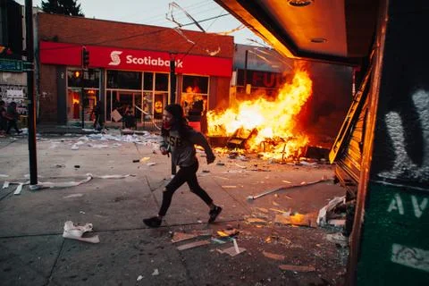 Protests in Chile Stock Photos
