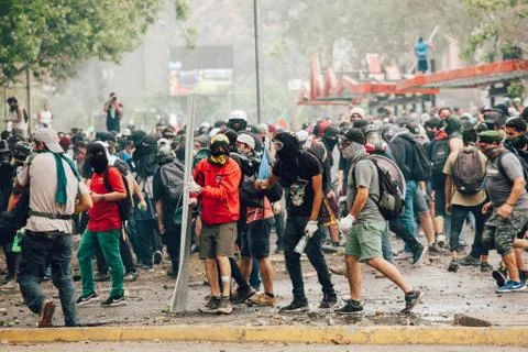 Protests in Chile Stock-Fotos