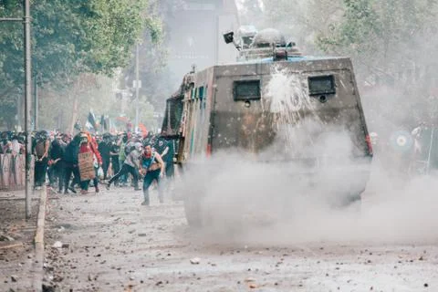 Protests in Chile Stock-Fotos