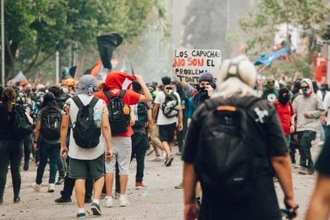 Protests in Chile Stock-Fotos