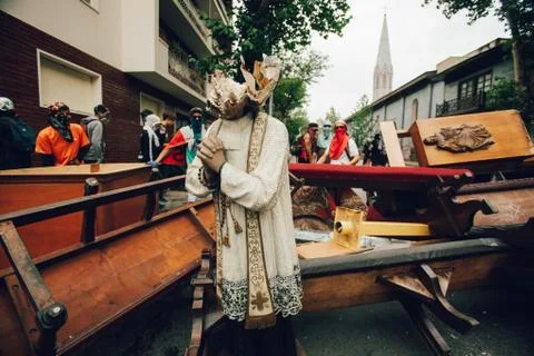 Protests in Chile Stock-Fotos