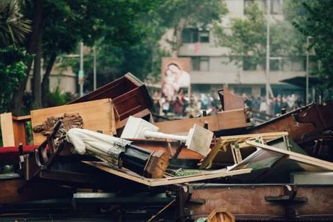 Protests in Chile Stock-Fotos