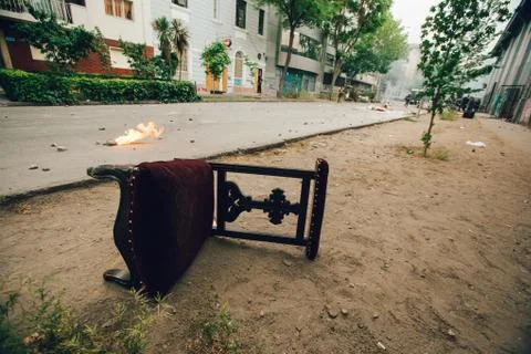 Protests in Chile Fotos de archivo