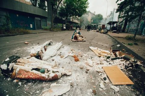 Protests in Chile Fotos de archivo
