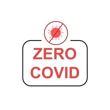 Protests in China against the lockdown. Zero coronavirus concept Stock Illustration