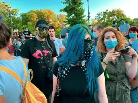 Protests in the City Stock Photos