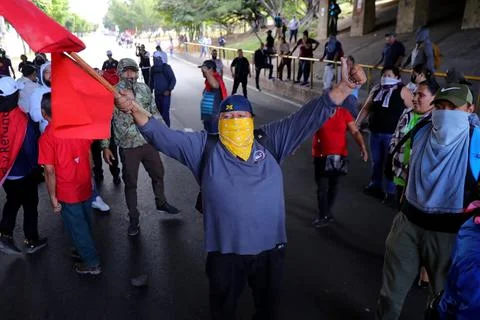 Protests in Honduras over delays in election results, Tegucigalpa - 15 Dec 2025 Fotos Stock