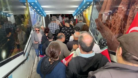 Protests over Mayor Ekrem Imamoglu's arrest quickly spread across Turkey, Stock Footage 305678896
