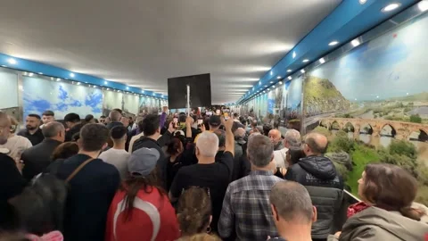 Protests over Mayor Ekrem Imamoglu's arrest quickly spread across Turkey,  Stock Footage 305678941