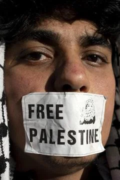 Protests over public broadcaster's statement on the Israel-Gaza conflict in Rome Stock Photos
