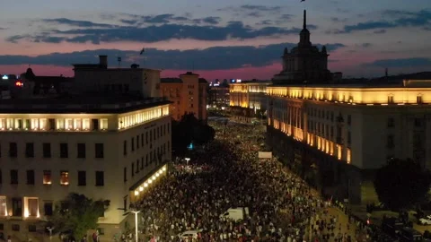 Protests in Sofia, Bulgaria Stock-Footage 170341199
