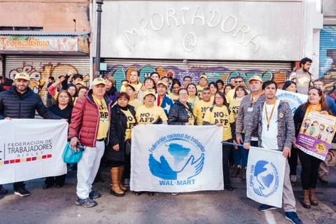 Protests in Valparaiso Stock Photos