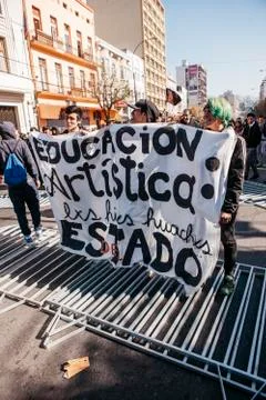 Protests in Valparaiso Stock Photos