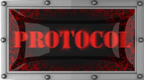 Protocol on led Stock Footage 8725909