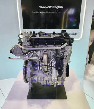 The Proton i-GT engine 스톡 사진