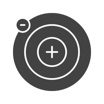 Proton icon vector image. Stock Illustration