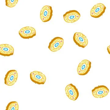 Protoplanetary disk isometric icon seamless pattern Stock Illustration