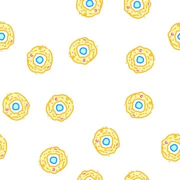Protoplanetary disk vector seamless pattern Stock Illustration