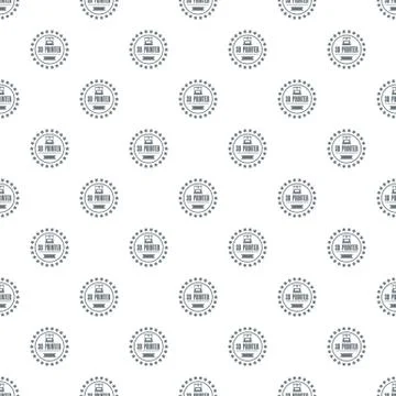 Prototype 3d printing pattern vector seamless Illustrazione stock