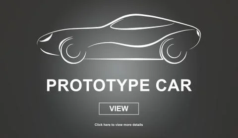 Prototype car concept Stock Illustration