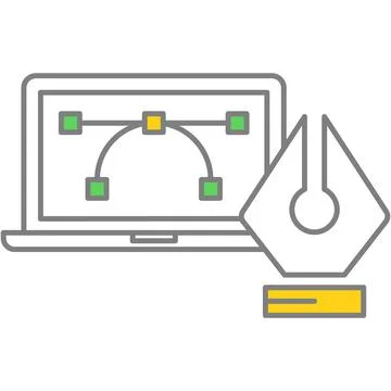 Prototype creation line vector icon on white イラスト素材