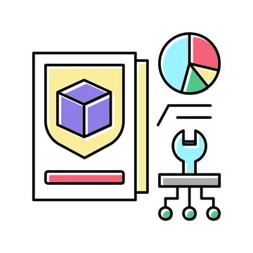 Prototype development and improvement color icon vector illustration Stock Illustration