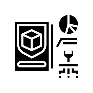 Prototype development and improvement glyph icon vector illustration Stock Illustration