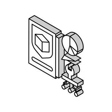 Prototype development and improvement isometric icon vector illustration Stock Illustration