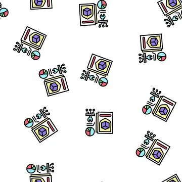 Prototype development and improvement vector seamless pattern Stock Illustration