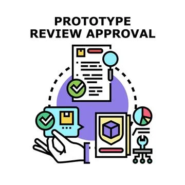 Prototype development review and approval cycle Illustration