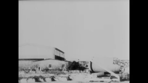 Prototype German ejection pilot seats and D0-127 Video stock 103384847