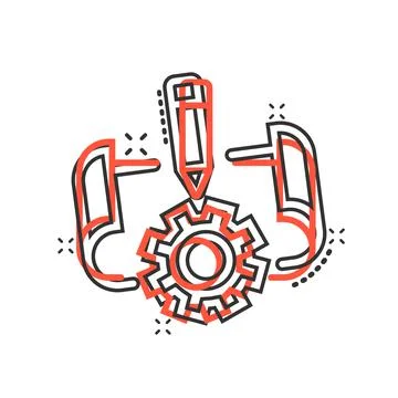 Prototype icon in comic style. Startup cartoon vector illustration on white i Stock Illustration