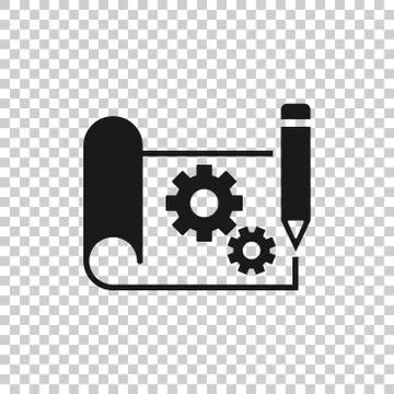 Prototype icon in flat style. Startup vector illustration on white isolated b Stock Illustration