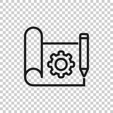Prototype icon in flat style. Startup vector illustration on white isolated b Stock Illustration