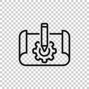 Prototype icon in flat style. Startup vector illustration on white isolated b Stock Illustration