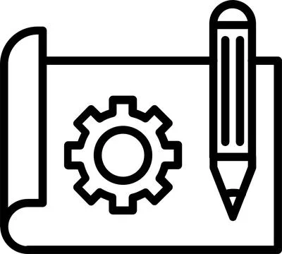 Prototype Line Icon Design Stock Illustration