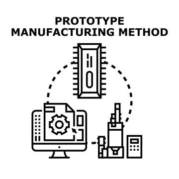 Prototype manufacturing method process engineering development イラスト素材