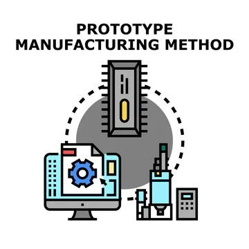Prototype manufacturing method process engineering development イラスト素材